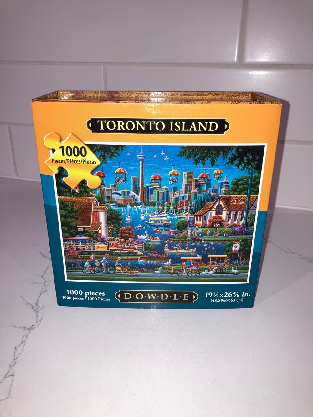 (INCOMPLETE) 1000 Piece Toronto Island Jigsaw Puzzle - Dowdle